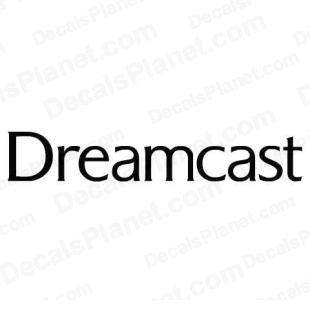 Dreamcast text logo listed in video games decals.