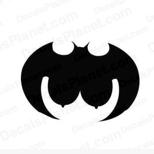 Batgirl cartoon listed in funny decals.