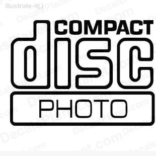 Compact disc photo listed in computer decals.