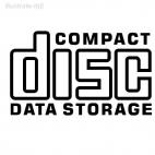 Compact disc data storage